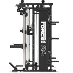 Station Force USA G4 All-In-One Trainer - Rack à squat avec Smith Machine et Double Poulie de 77 kg