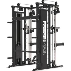 Station Force USA G4 All-In-One Trainer - Rack à squat avec Smith Machine et Double Poulie de 77 kg