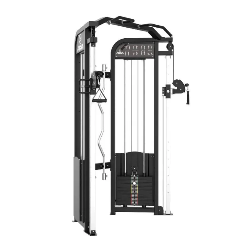 Station Functional Trainer Double Poulies Réglables et Colonne de poids 2 x 100 kg- Elite Series Titanium Strength