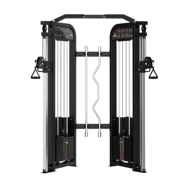 Station Functional Trainer Double Poulies Réglables et Colonne de poids 2 x 100 kg- Elite Series Titanium Strength