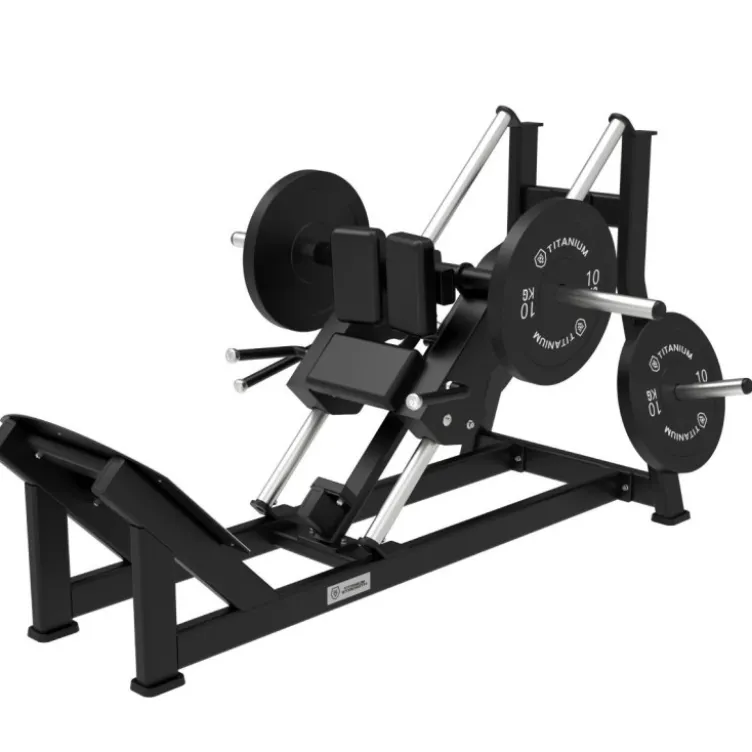 Station Hack squat 45° Titanium Strength Élite Séries EL-PL58 pour l'entraînement des jambes - MAX 350 kg