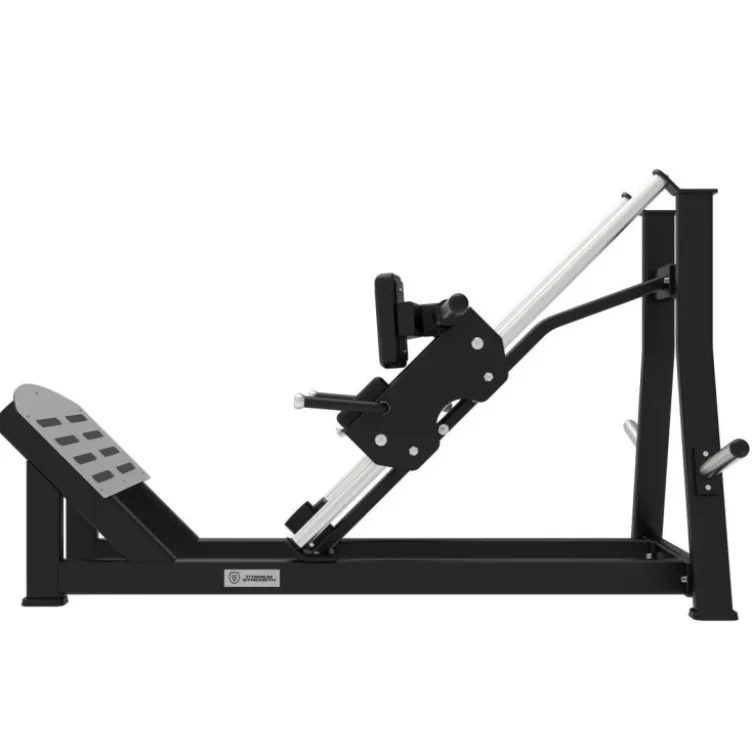 Station Hack squat 45° Titanium Strength Élite Séries EL-PL58 pour l'entraînement des jambes - MAX 350 kg