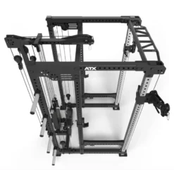Station Hardcore Power rack ATX avec système à poulie double et colonne de poids 125 kg - Série 700