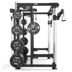 Station Hardcore Power rack ATX avec système à poulie double et colonne de poids 125 kg - Série 700
