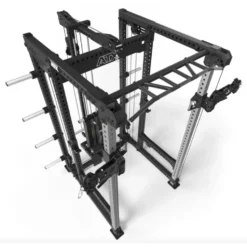 Station Hardcore Power rack ATX avec système à poulie double et colonne de poids 125 kg - Série 700