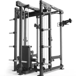 Station Hardcore Power rack ATX avec système à poulie double et colonne de poids 125 kg - Série 700