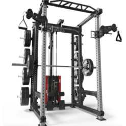 Station Hardcore Power rack ATX avec système à poulie double et colonne de poids 125 kg - Série 700