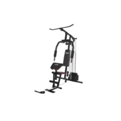 Station home-gym complète multi-fonction avec colonne de poids