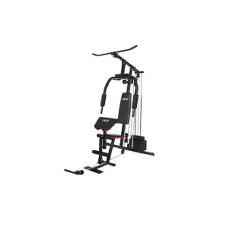 Station home-gym complète multi-fonction avec colonne de poids