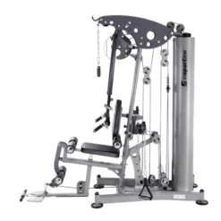 Station home-gym haut de gamme multi équipée avec colonne de poids 90 kg et leg curl extension