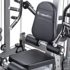 Station home-gym haut de gamme multi équipée avec colonne de poids 90 kg et leg curl extension