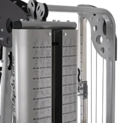 Station home-gym haut de gamme multi équipée avec colonne de poids 90 kg et leg curl extension