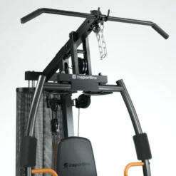 Station Home-Gym multi-postes avec colonne de poids 69.50 kg et poulie haute et basse