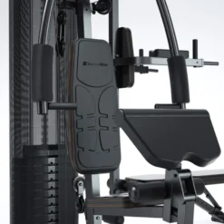 Station Home Gym multipostes 3 en 1 avec poulie haute et basse - Poste à dips - Sac de boxe