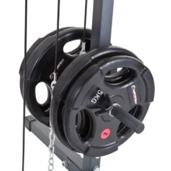 Station home-gym multi-équipée à charges libres pour entraînements polyvalents et complets à domicile