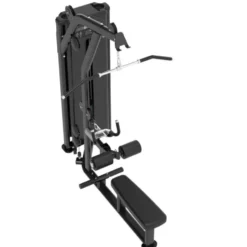 Station Lat Pull Down dual Mid Row Titanium Strength Black Séries RX avec colonne de poids de 125 kg - BSRX-S6