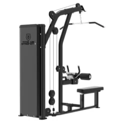 Station Lat Pull Down dual Mid Row Titanium Strength Black Séries RX avec colonne de poids de 125 kg - BSRX-S6