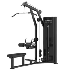 Station Lat Pull Down dual Mid Row Titanium Strength Black Séries RX avec colonne de poids de 125 kg - BSRX-S6
