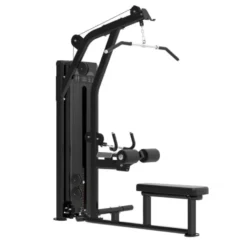 Station Lat Pull Down dual Mid Row Titanium Strength Black Séries RX avec colonne de poids de 125 kg - BSRX-S6