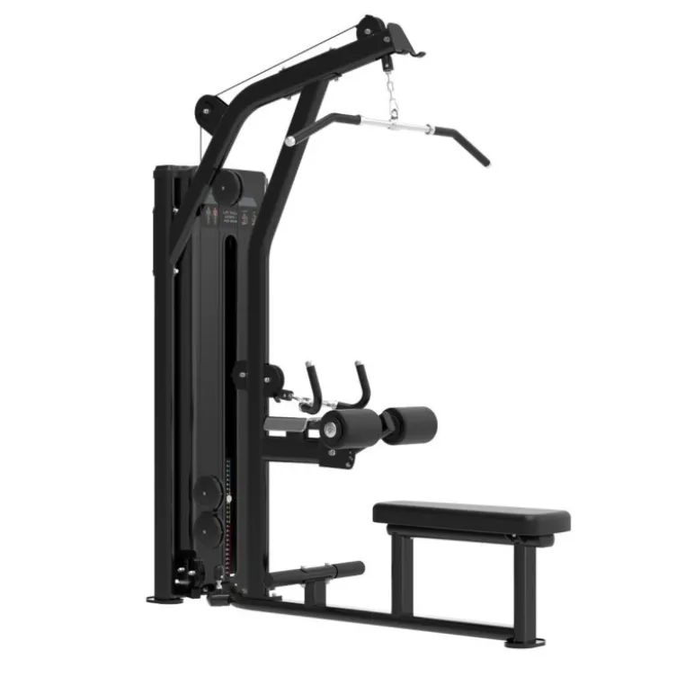 Station Lat Pull Down dual Mid Row Titanium Strength Black Séries RX avec colonne de poids de 125 kg - BSRX-S6