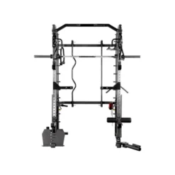 Station multifonctionnelle et compacte - Rack tout-en-un de musculation avec accessoires
