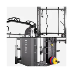 Station multifonctionnelle et compacte - Rack tout-en-un de musculation avec accessoires