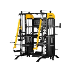 Station multi-gym avec ensemble complet d'accessoires pour des entraînements de musculation variés en homegym
