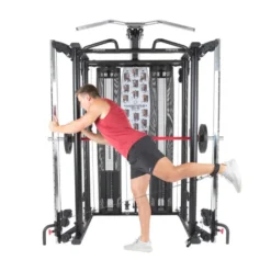 Station multi-postes complètes pour homegym de musculation - + de 60 possibilités d'exercices - SCS Smith Cage System