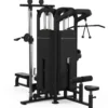 Station multi-postes Titanium Black Séries à charge guidée pour entraînements de musculation - Stations indépendantes BS-CS04