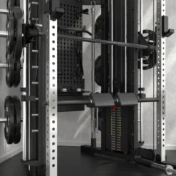 Station multipress complète de musculation Monster 2.0 avec poulie double 110 kg et équipements leg press