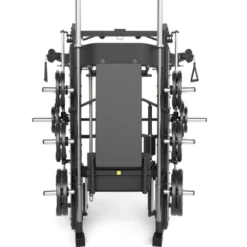 Station multipress complète de musculation Monster 2.0 avec poulie double 110 kg et équipements leg press