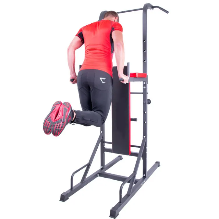 Station polyvalente chaise romaine avec banc de développé couché pliable