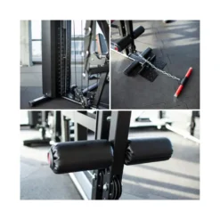 Station polyvalente multi-exercices de musculation avec presse à cuisses pour homegym