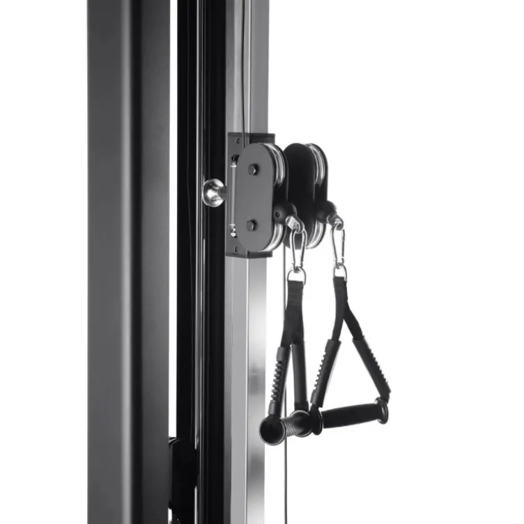 Station poulie demie vis à vis à fixation murale WT200 RX avec colonne de poids 95 kg Titanium Strength - 16 réglages de hauteur