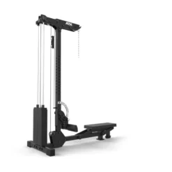 Station à poulie haute et basse ATX avec colonne de poids de 115 kg et repose-pieds réglable - Banc d'aviron rabattable