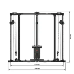 Station poulie vis à vis CORNER ATX avec colonne de poids 100 kg