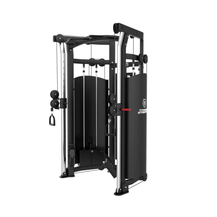 Station poulie vis à vis Professionnelle Double poulies et colonnes de poids 120 kg - Black Series Titanium Strength BS-FT29