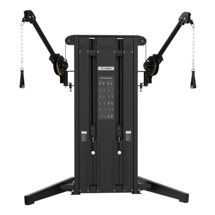 Station poulie vis à vis 2 x 90 kgpour entraînement de musculation professionnels - Titanium Strength Black Séries EL-FM