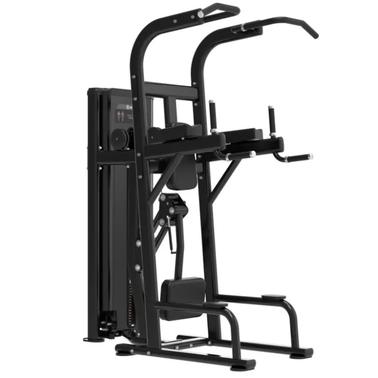 Station pour les tractions et dips assistés avec colonne de poids 125 kg - Titanium Strength Black Series RX BSRX-S2
