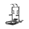 Station power rack à squat polyvalente avec fonction hip trust - Barres à dips et barre de traction intégrée