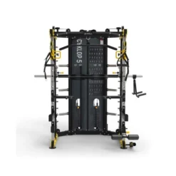 Station power rack 2 x 90 kg avec poulie vis à vis et multipress - Set d'accessoires inclus et capacité de charge 1000 kg