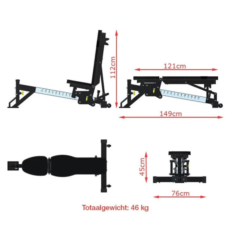 Station pro de musculation pour entraînement complet charge max 400 kg ATX Triplex