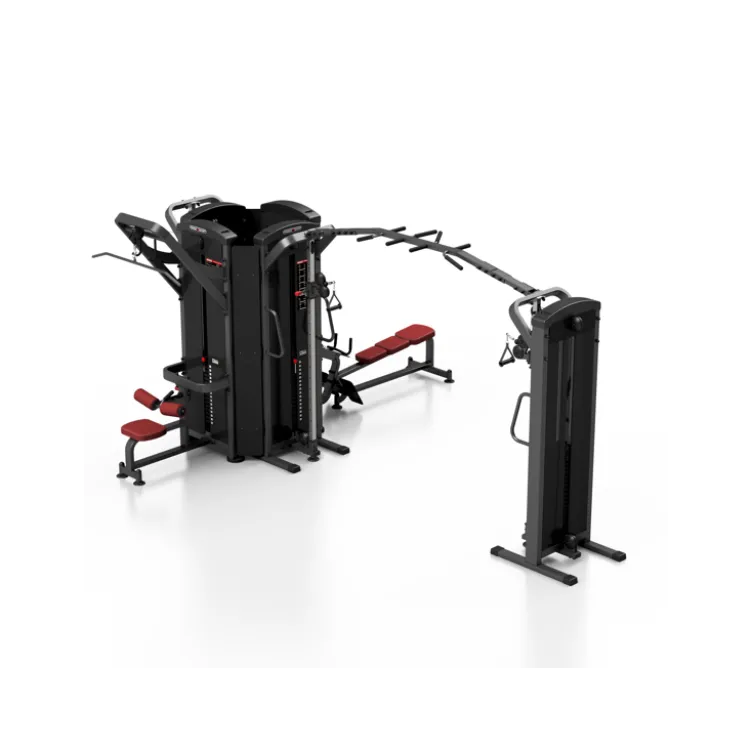Station professionnelle de musculation multipostes 6 en 1
