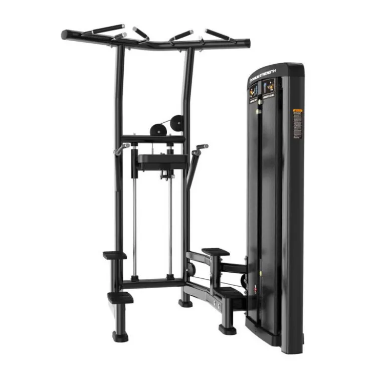 Station PRO pour dips et tractions assistées à charge guidée 100 kg Titanium strength - Usage commercial Genesis GS-S2