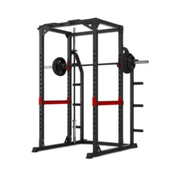 Station rack de musculation semi-pro avec support de rangement pour disques 50 mm - Power Rack RH70 Titanium Strength
