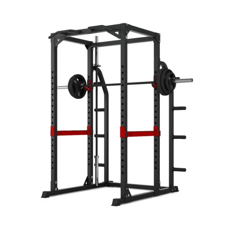 Station rack de musculation semi-pro avec support de rangement pour disques 50 mm - Power Rack RH70 Titanium Strength