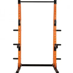 Station rack à squat avec barre de traction et système stockage