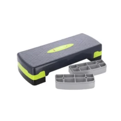 Step pour fitness et aérobic robuste hauteur réglable sur 3 niveaux idéal pour home-gym