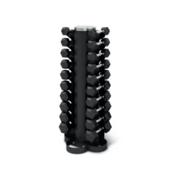 Support cylindrique pour 10 paires d'haltères de musculation - 1 à 10 kg