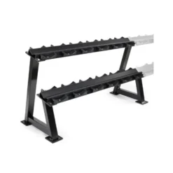 Support de rangement ATX pour haltères double plateaux modulable et extensible avec demi-coques